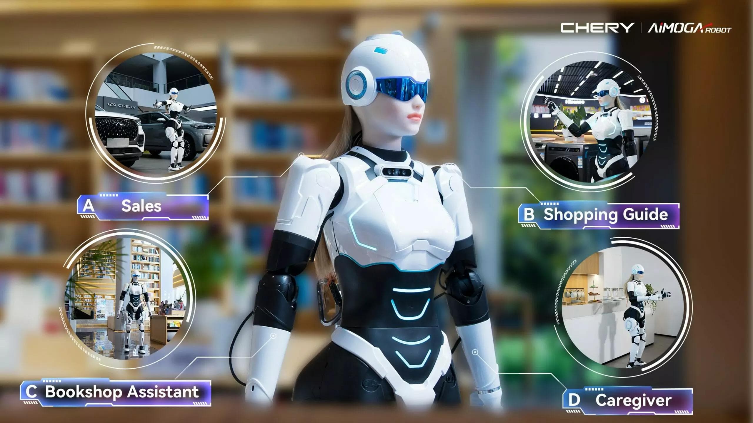 Chery and Aimoga have joined forces to create a bipedal robot with Embodied AI named Mornine